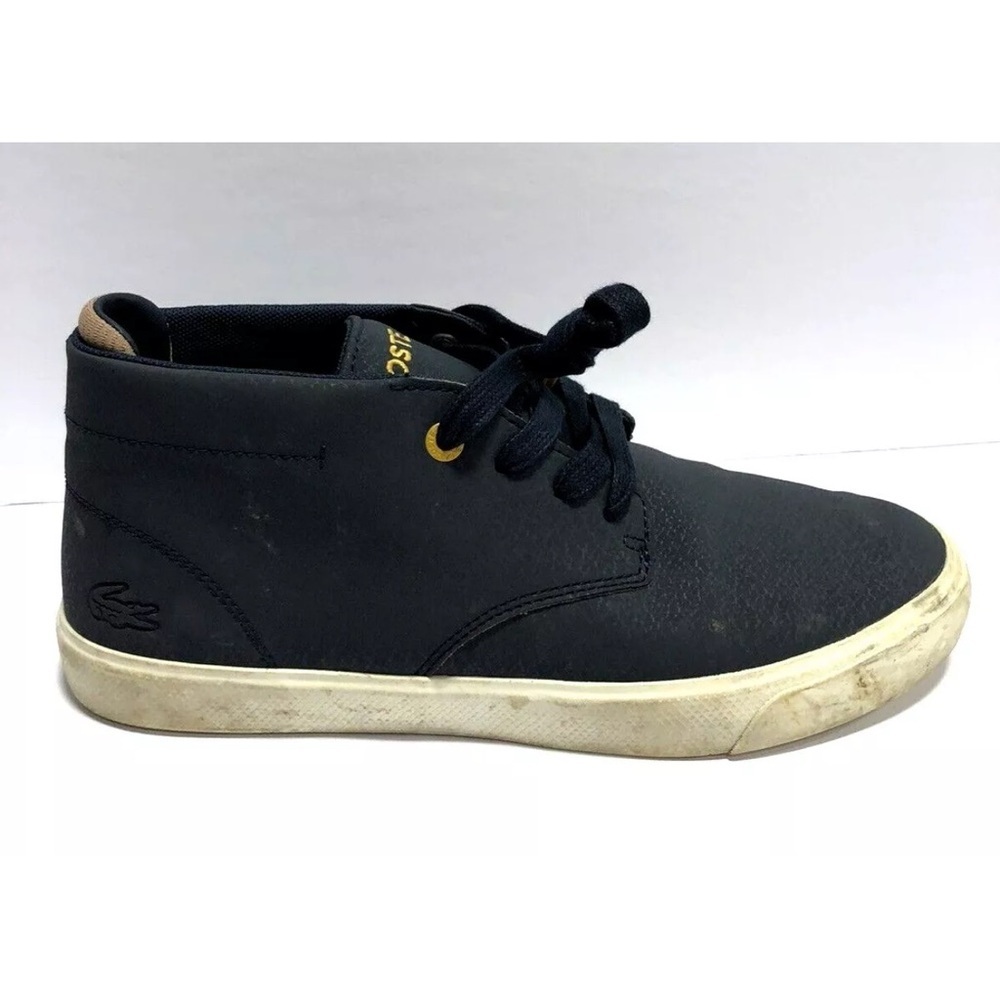 Lacoste Men’s Esparre, High Top Sneakers Navy, Size 5.5M.